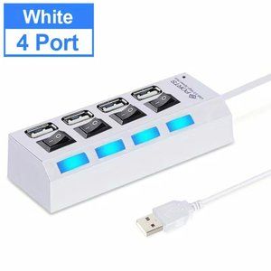 4 Ports LED USB 2.0 Adapter